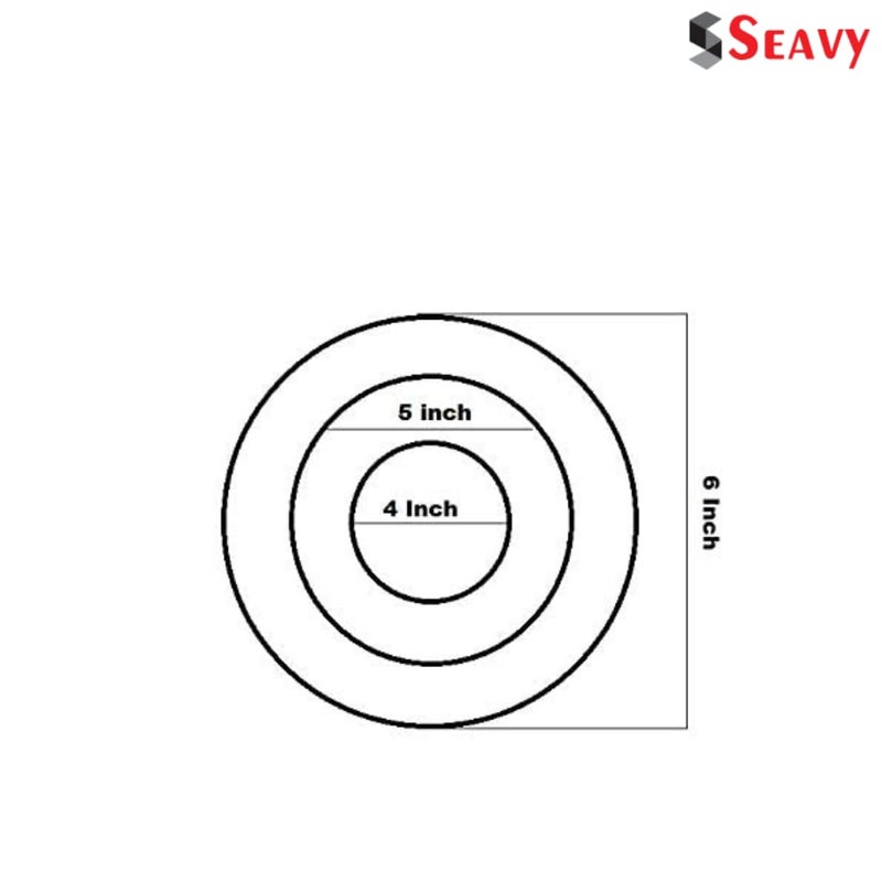 Seavy PVC Chimney Pipe Reducer | Converter Cone (6" to 5" to 4") - Image 4