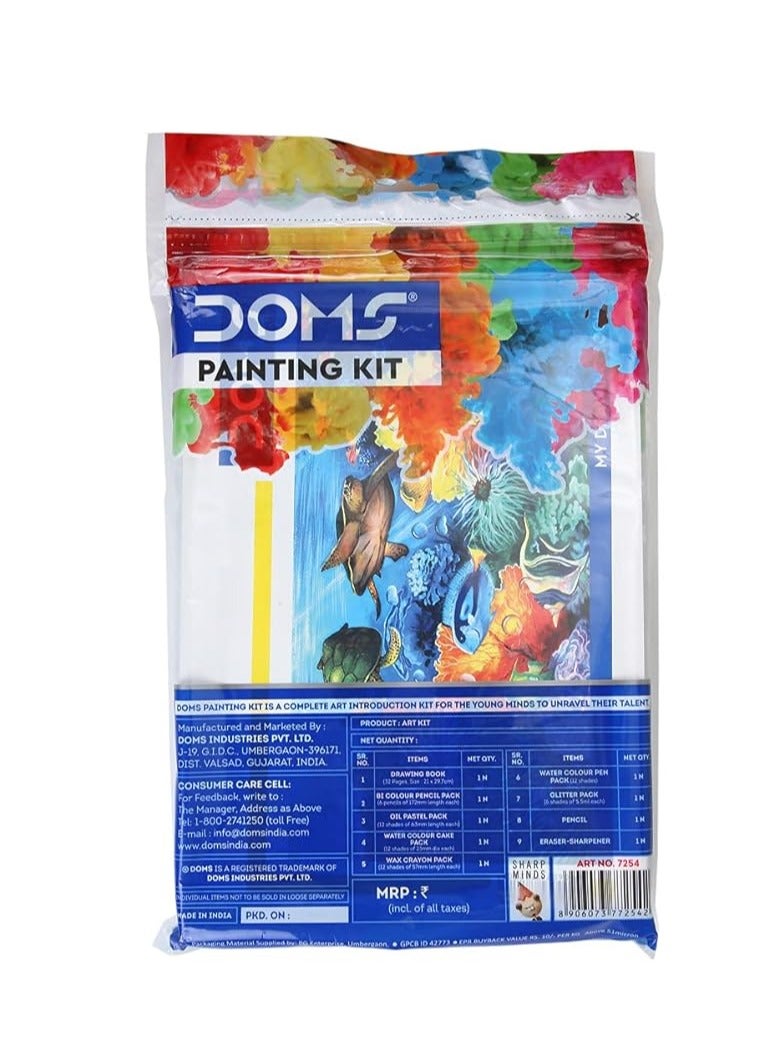 DOMS Painting Set for Kids Learning (Multicolor) - Pack of 9 - Image 3