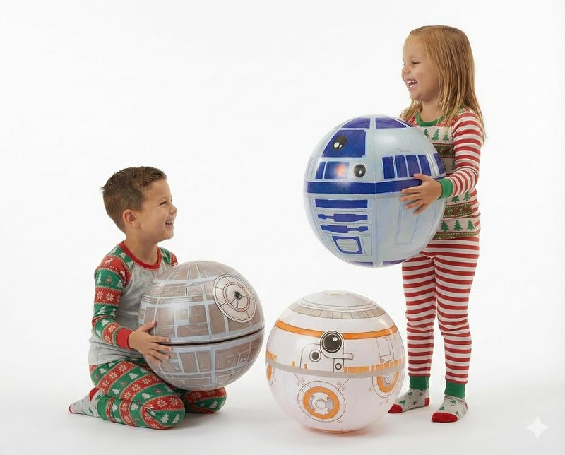 NINOSTAR Large Play Balls Set of 3 - Fun Indoor and Outdoor Gift, Size 14 Inches - Can Use for Play/Room Decor/Party Decor/Pool Inflatable Water Toys - Image 1