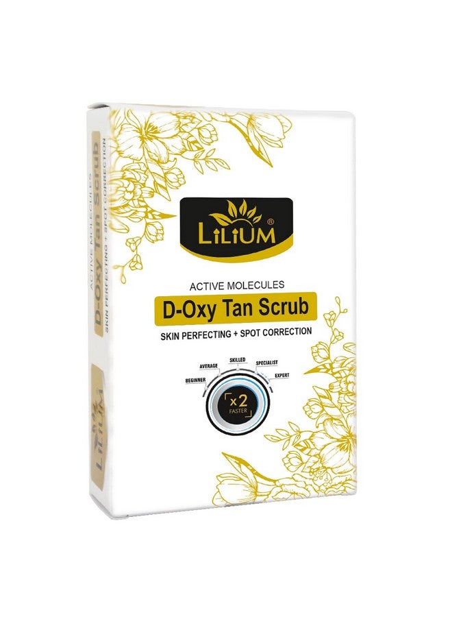 Lilium D Oxy Tan Face Scrub, Helps in Skin Perfecting & Spot Correction, Reduces Tanning & Prevents from Sun Burn 12g x 6 - Image 1