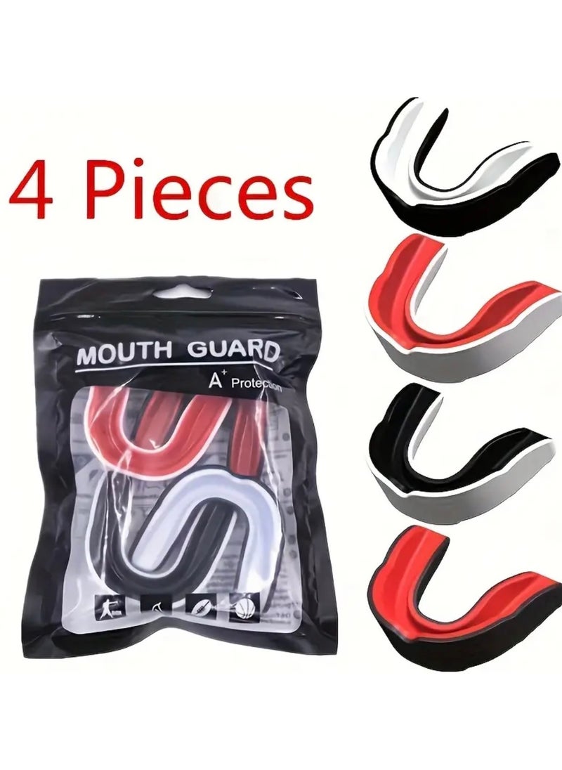 CleanWave - The Pure Effect Sports Mouth Guard 4-Pack, Silicone Sports Mouth Guards with Gel Frame - Breathable, Shock-Absorbing for Hockey, Basketball, Karate, Football & More  - Image 4