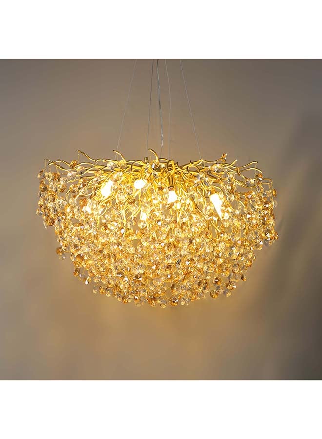 Hummer Modern Ceiling Chandelier – 80 cm Diameter, Elegant Gold with Transparent Honey-Toned Finish, Luxurious and Unique Contemporary Design - Image 2