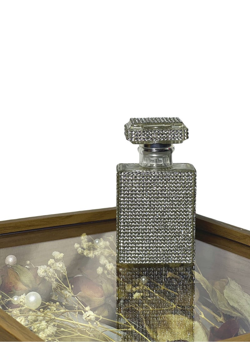 Elegant 30 ml Silver Crystal Refillable Perfume Atomizer – Leak‑Proof Diamond Glass Spray Bottle for Travel, Gifts & Home Fragrance - Image 3