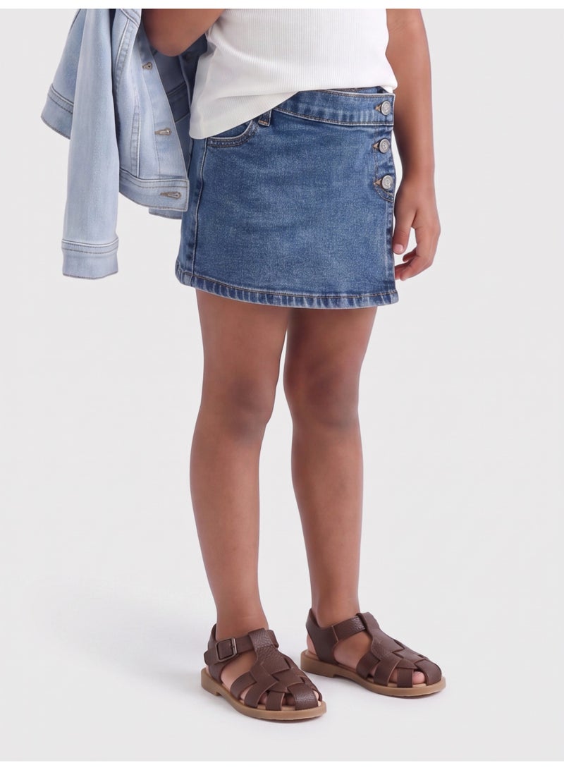 ONLY Girl's Jenny Stretch Denim Skort - Image 2