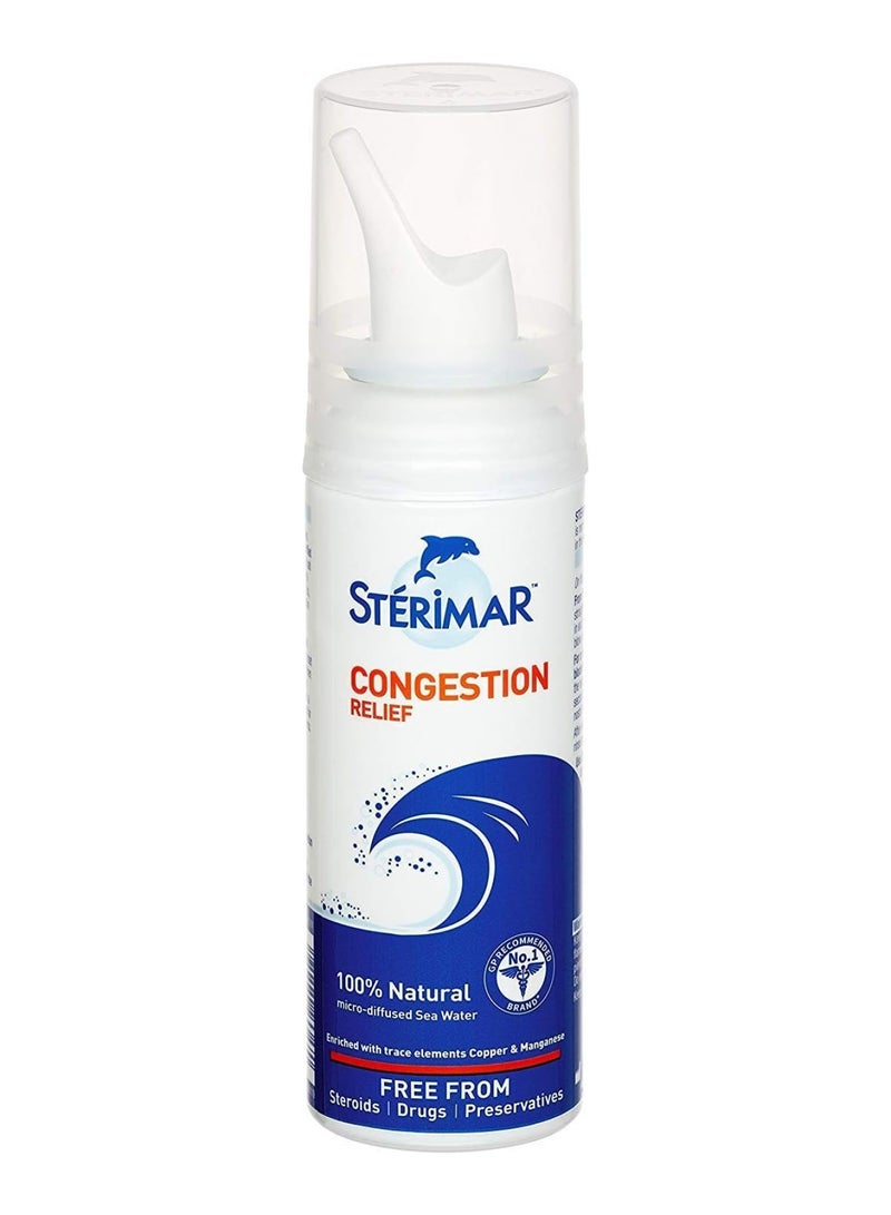 sterimar Nasal Spray - Congestion Relief - Natural Sea Water With Copper & Magnesium - 100Ml - Pack Of 2 - Image 5