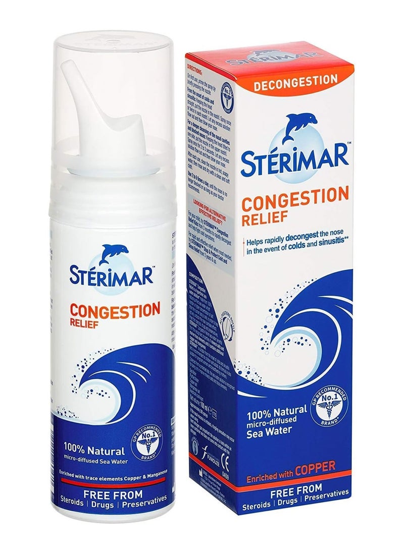 Nasal Spray - Congestion Relief - Natural Sea Water With Copper & Magnesium - 100Ml - Pack Of 2 - pzsku/ZA2EB3C1CBF8C97533B21Z/45/_/1699590852/3b1a9fda-3791-448f-88e0-8d0e0a8ceb26