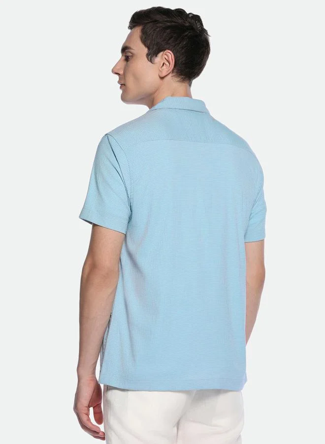 Dennis Lingo Textured Casual Shirt with Buttons by Styli