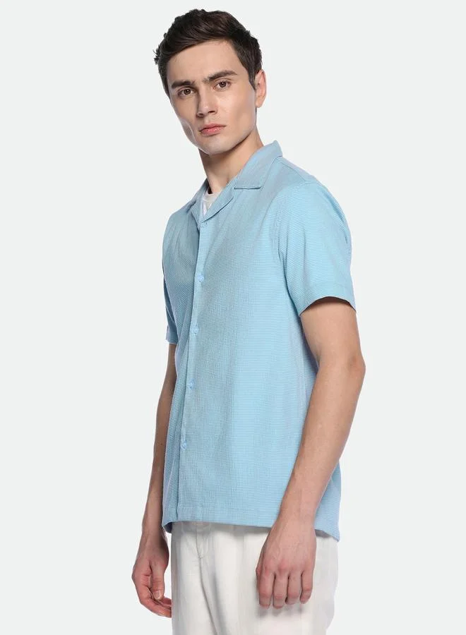 Dennis Lingo Textured Casual Shirt with Buttons by Styli