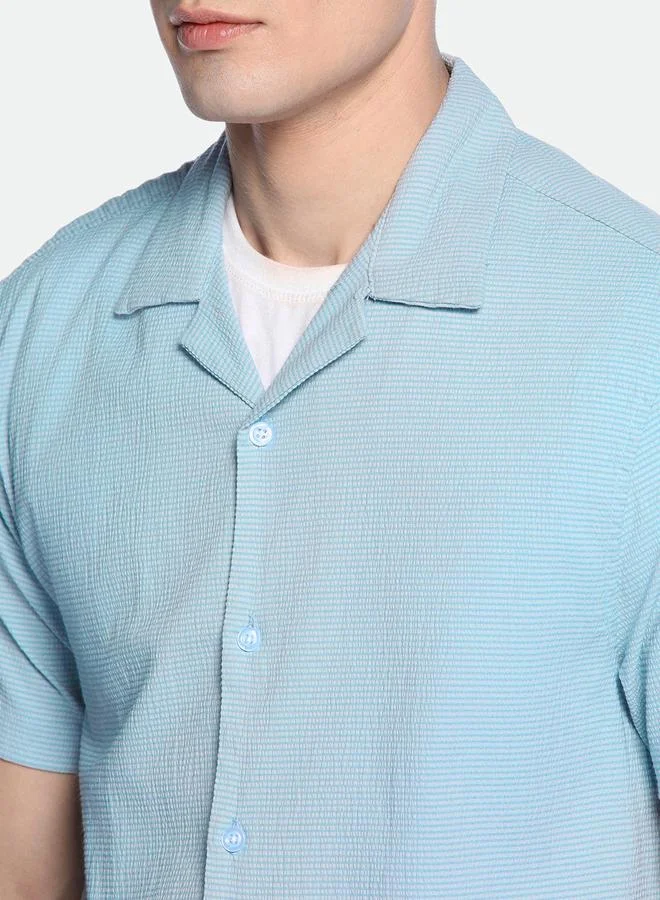 Dennis Lingo Textured Casual Shirt with Buttons by Styli