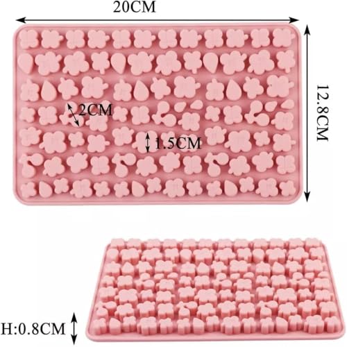 Esslly Silicone Jelly Molds | Food Grade | Versatile for Jellies, Fondant, Chocolates, Cake Decor | Safe for Microwave, Oven, Freezer | Reusable, Eco-Friendly | 12 Shapes - Image 5