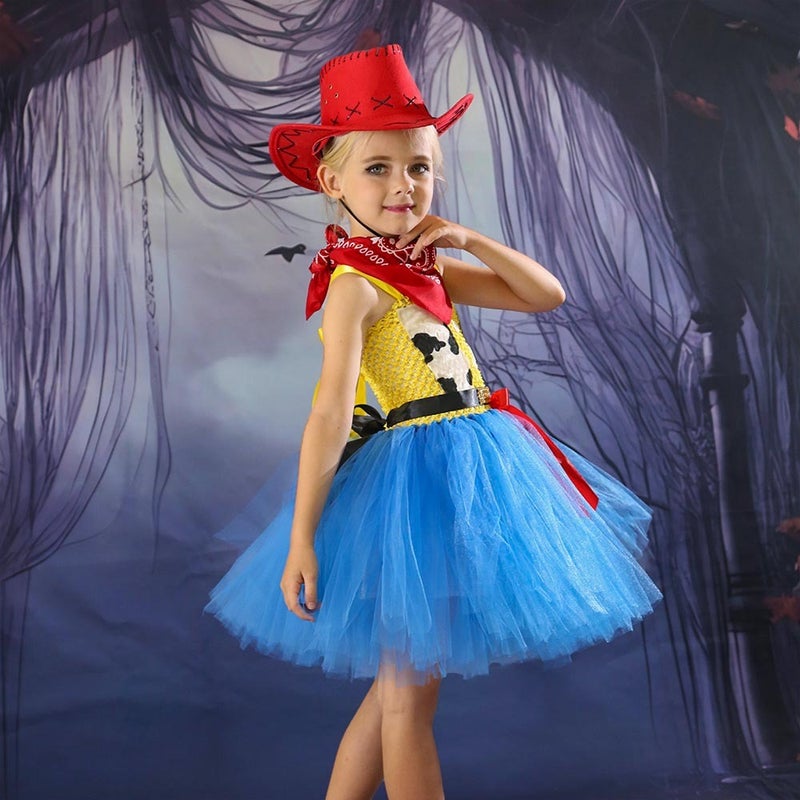 Kids Toy Story Woody Princess Dress Cowgirl Tutu Skirt Halloween Costume for Children - Image 5
