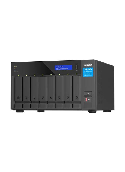 TVS-h874-i7-32G-US 8 Bay High-Speed Desktop NAS with M.2 PCIe Slots, 12th Gen Intel Core CPU, up to 64GB DDR4 RAM, 2.5 GbE Networking and PCIe Gen 4 expandability (Diskless)