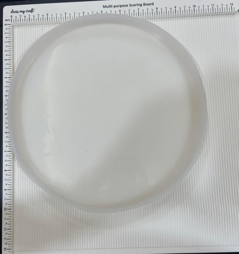 IRIKA Pack of 2 Silicone Molds for Resin Art and Craft 10Inch Round Mold 20mm Depth 8Inch Agate Shape Mold Reusable and Durable - Image 3