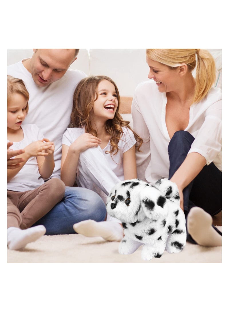 Excefore Plush Interactive Toy, Electronic Pet, Plush Golden Retriever Toy Puppy Electronic Interactive Pet Dog, Can Walking, Barking, Tail Wagging, Stretching, Companion Animal for Kids (Dalmatians) - Image 5