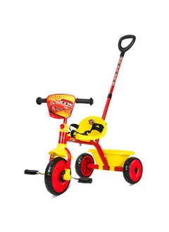 Spartan Spartan Disney Cars Children's Tricycle with Pushbar  - Image 1