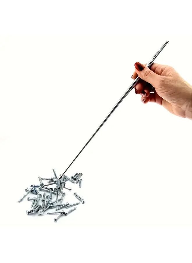 Silver 3 in 1 Magnetic Picker Extension Heavy Duty Automotive Construction Home Maintenance - Image 3