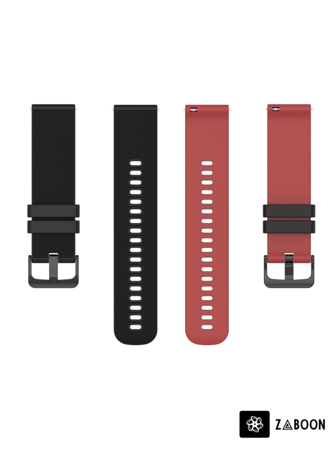 Zaboon Replacement Band For Suunto 5 Peak Small Plaid Texture Two-color Silicone - Image 2