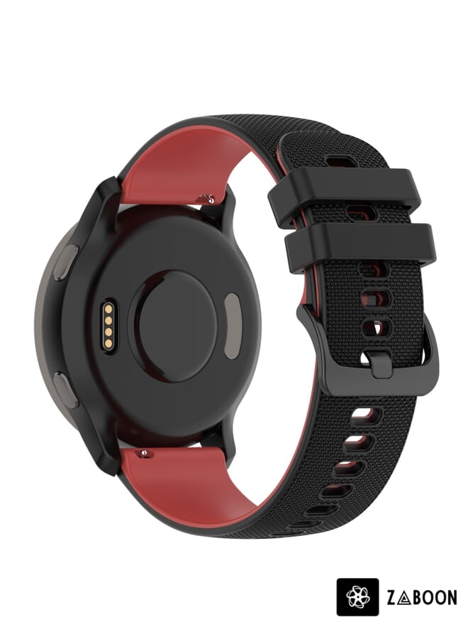 Zaboon Replacement Band For Suunto 5 Peak Small Plaid Texture Two-color Silicone - Image 5