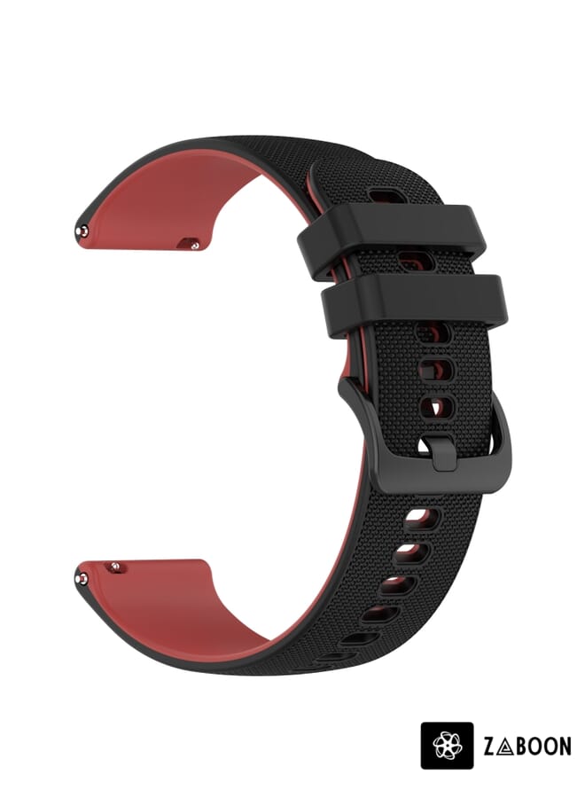 Zaboon Replacement Band For Suunto 5 Peak Small Plaid Texture Two-color Silicone - Image 4