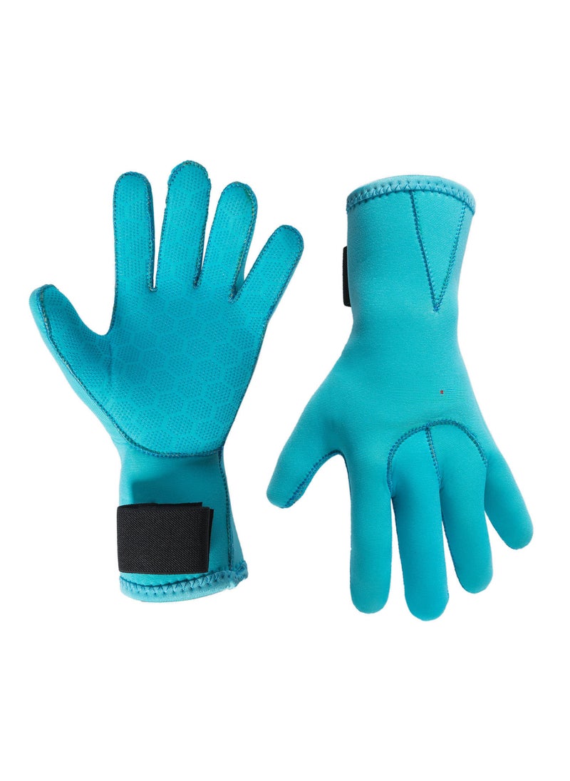 Generic Warm Anti-Slip Swim Paddles Lake Blue 