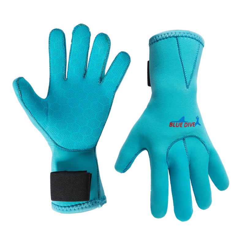 Generic Warm Anti-Slip Swim Paddles lake blue