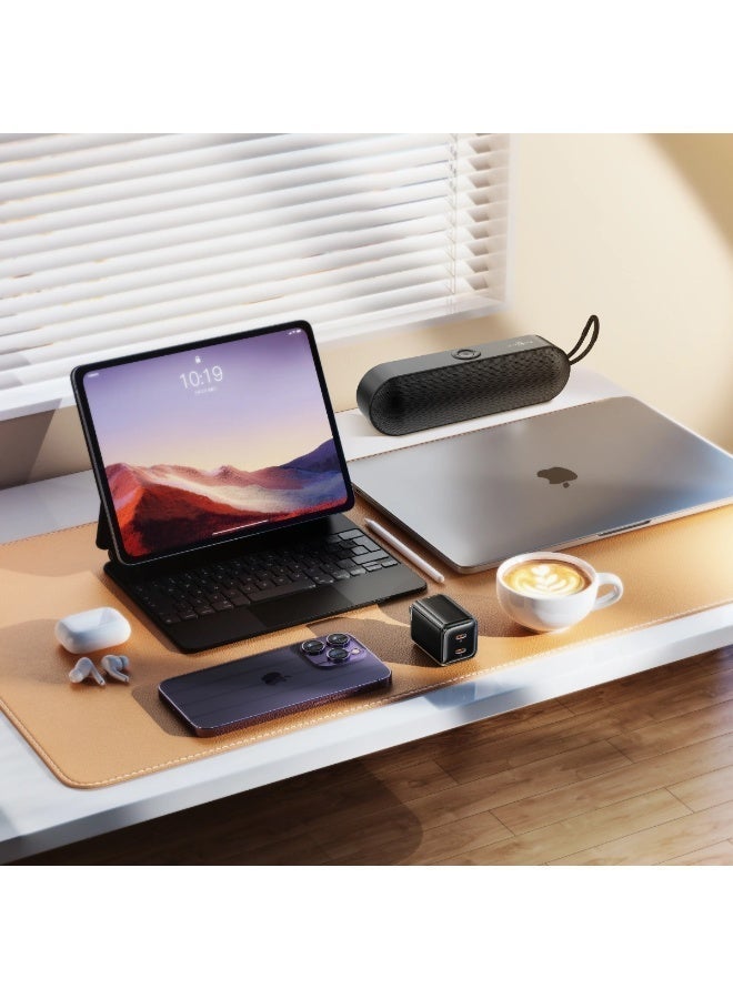 واي مكبر صوت بلوتوث لاسلكي محمول بصوت جهير عميق، منفذ USB، بطاقة TF، مدخل AUX، راديو FM، اقتران ستيريو TWS، صوت عالٍ، عمر بطارية طويل، مكبر صوت صغير الحجم للسفر، أسود - Image 3