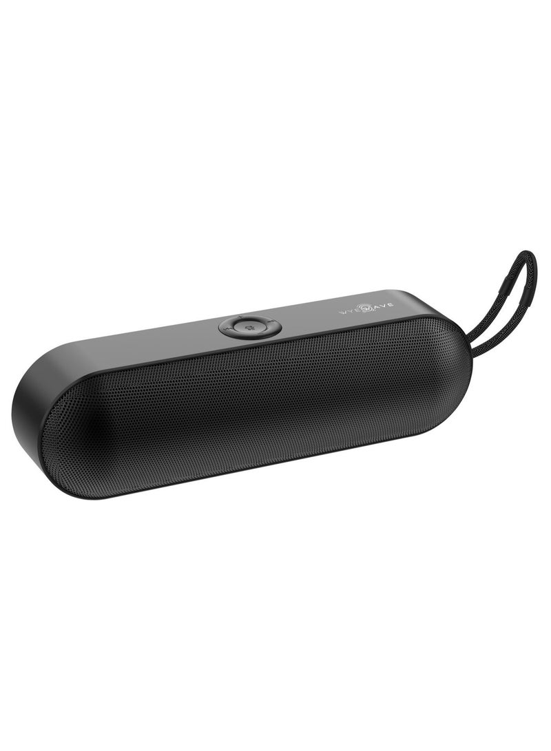 واي مكبر صوت بلوتوث لاسلكي محمول بصوت جهير عميق، منفذ USB، بطاقة TF، مدخل AUX، راديو FM، اقتران ستيريو TWS، صوت عالٍ، عمر بطارية طويل، مكبر صوت صغير الحجم للسفر، أسود - Image 4
