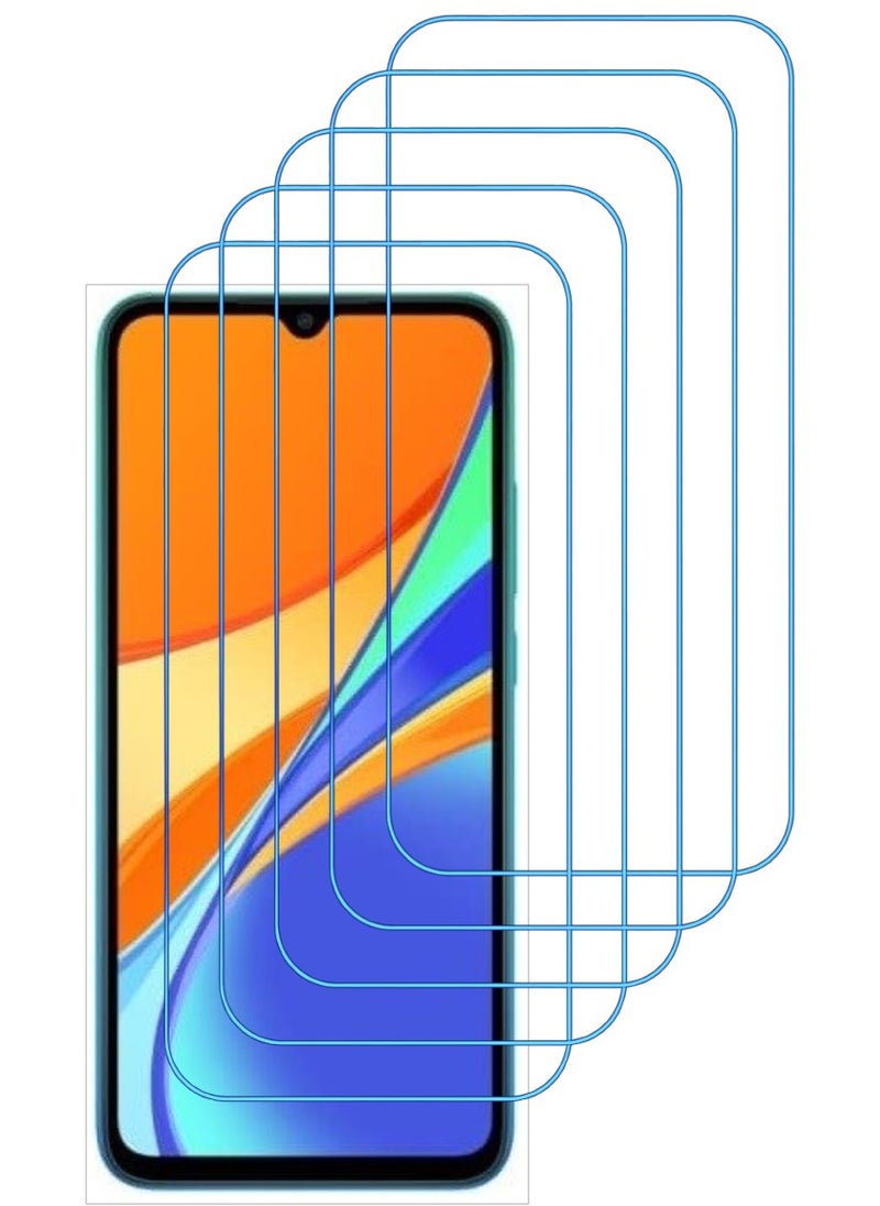 ACLIX 5 Pieces Antistatic ESD Dustproof Premium Quality High Definition Clear Tempered Glass Screen Protector Designed For Xiaomi Redmi 9C - Image 1