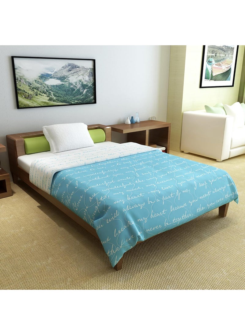Divine Casa Divine Casa Luxor Abstract Microfibre Single Comforter Blue  - Image 2