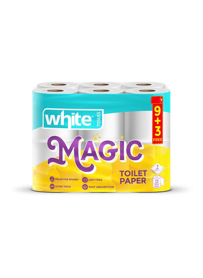 White Magic Toilet Roll 12 Pcs 