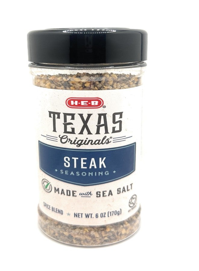 heb Texas Originals Steak Seasoning with Sea Salt 6oz - 1 shaker bottle - Image 1