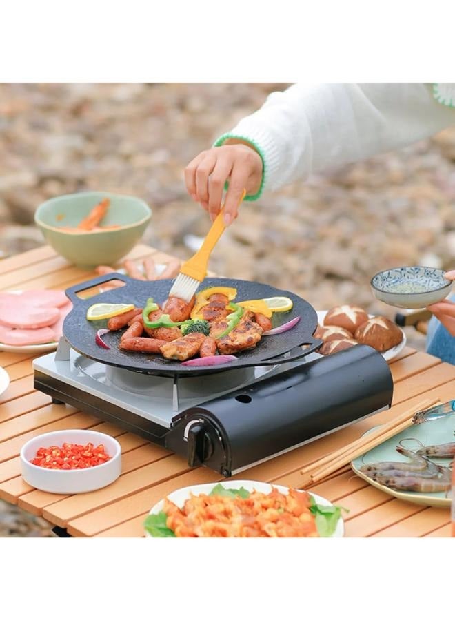 36cm Korean Non-stick BBQ Grill Pan Iron Barbecue Round Hot Plate Outdoor Garden - Image 3