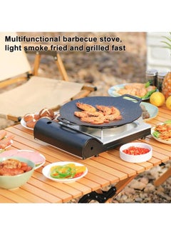 Generic 36cm Korean Non-stick BBQ Grill Pan Iron Barbecue Round Hot Plate Outdoor Garden  - Image 5