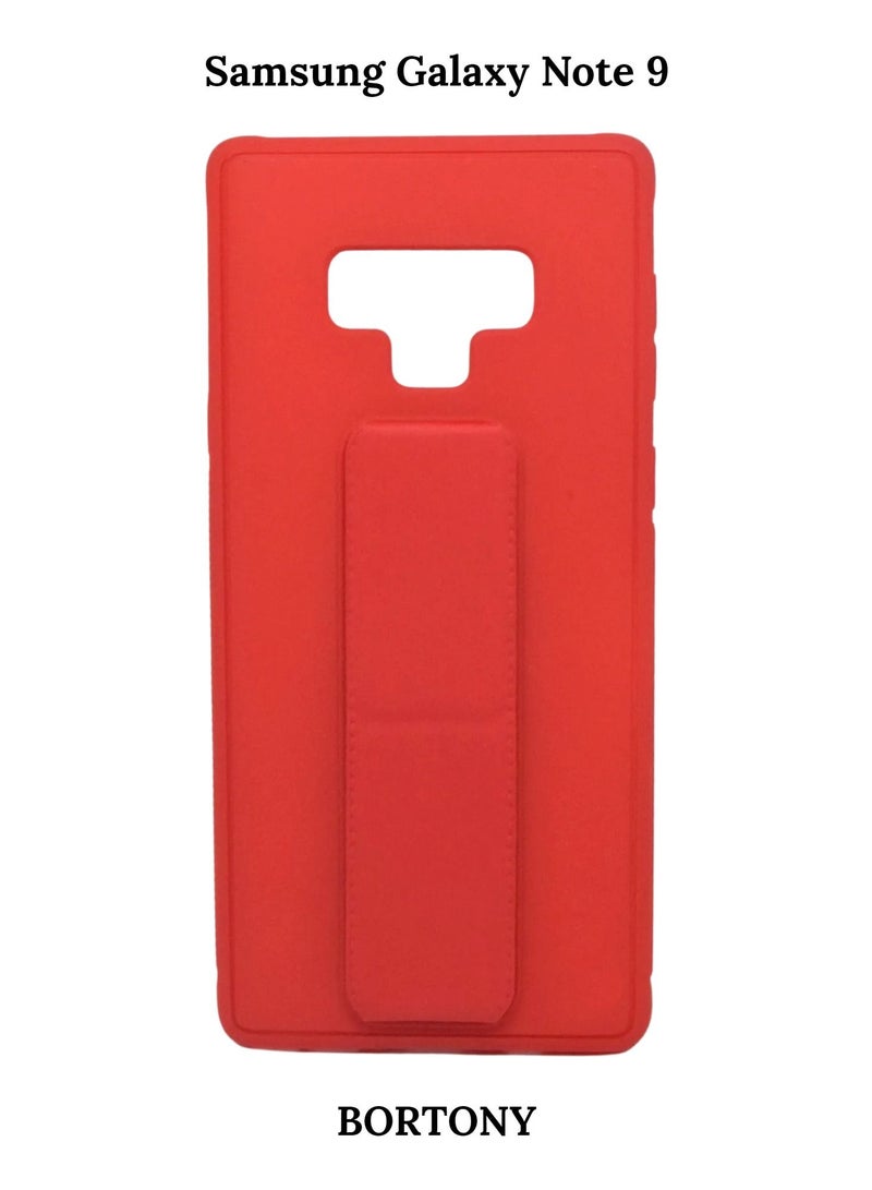 BORTONY Galaxy Note 9 Case Fully Covered With Adjustable Finger Grip Holder+Mobile Stand Shockproof Anti Scratch Protective Case Cover For Samsung Galaxy Note 9 - Image 1