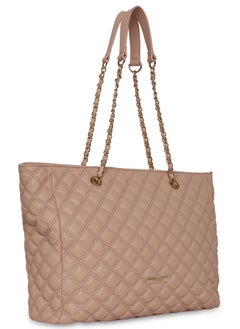 CAPRESE Caprese Cuddy Checkered Blush Faux Leather Large Tote Handbag  - Image 2