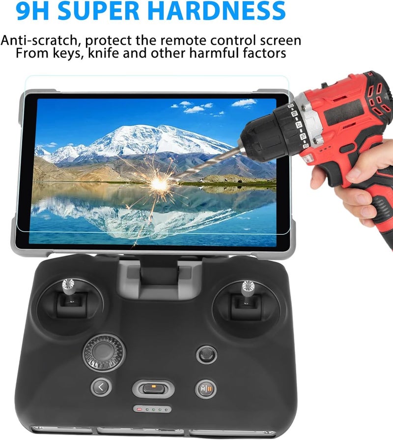 YETAMKR for DJI Mavic 4 RC Pro 2 Remote Control Silicone Case Sleeve/Controller Screen Protector & Adjustable PU Neck Strap & Standard Lanyard Screw Accessories - Image 4