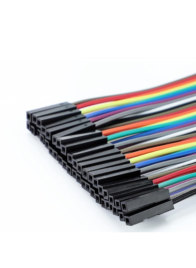 120pcs 20cm Multicolored Dupont Wire 40pin Male to Female, 40pin Male to Male, 40pin Female to Female Breadboard Jumper Ribbon Cables Kit Compatible with Arduino Projects - Image 2