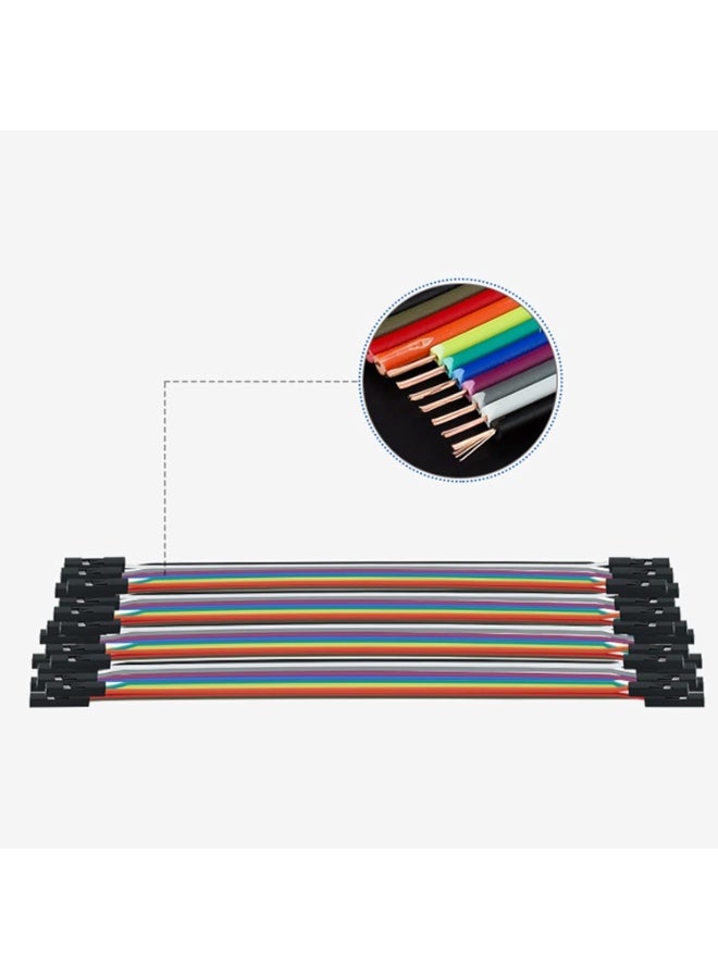 120pcs 20cm Multicolored Dupont Wire 40pin Male to Female, 40pin Male to Male, 40pin Female to Female Breadboard Jumper Ribbon Cables Kit Compatible with Arduino Projects - Image 5