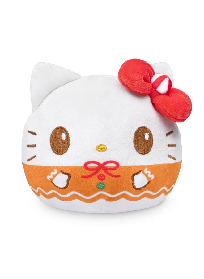 TeeTurtle TeeTurtle Hello Kitty Christmas Reversible 4" Plushie - Gingerbread - Officially Licensed Sanrio - Cute Kawaii Soft Holiday Stuffed Animal  - Image 2