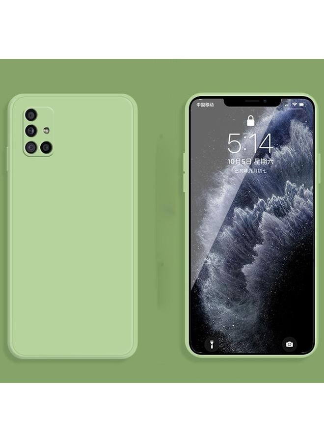 اس-توب جراب لهاتف Samsung Galaxy A31 بلون سادة من السيليكون السائل المقلد بحافة مستقيمة وغطاء حماية كامل مقاوم للسقوط - Image 2