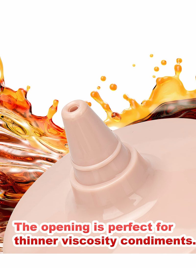 Porous Squeeze Bottles, Leak Proof Refillable Condiment Container for Kitchen Use, Top Dispensers for Salad Dressings, Ketchup, Mustard, Mayo, Hot Sauces, Olive Oil (12 oz) - Image 4