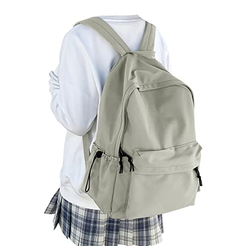 WEPOET Lightweight Basic Backpack For High School,College Bookbag For Womens,Travel Laptop Backpacks For Teen Girls,School Bag Casual Daypack(Green) - Image 1