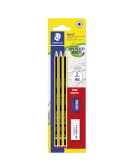 STAEDTLER 3-Piece Noris Graphite Pencil With One Eraser And Sharpener  - Image 1