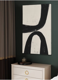 LOWHA Framed Canvas Wall Art Stretched Over Wooden Frame with Abstract Painting  - Image 3
