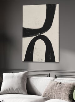LOWHA Framed Canvas Wall Art Stretched Over Wooden Frame with Abstract Painting  - Image 2