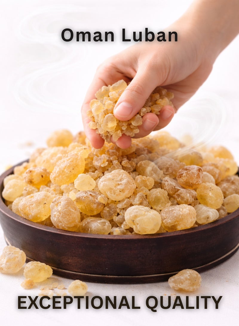 Zahr Oman Luban Resin (Frankincense Hojari) Premium Grade – Luban Omani / Louban Arabi / Olibanum Resin – Natural Aromatic Gum for Chewing, Incense & Herbal Use – 100% Pure - Image 3