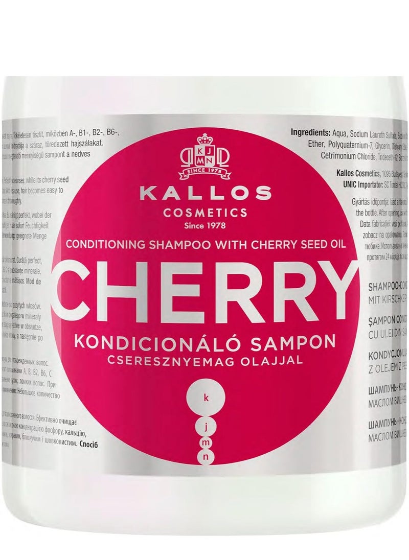 Kallos Kallos Conditioning Shampoo With Cherry Seed Oil 1000 ml  - Image 2