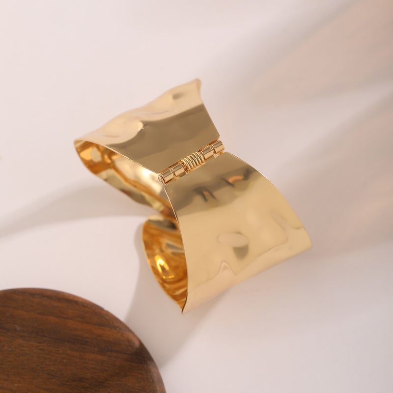 SHIXIN European and American Cross-Border Fashion Jewelry: Adjustable Metal Open Cuff Bracelet with Bold Punk Design - Image 4