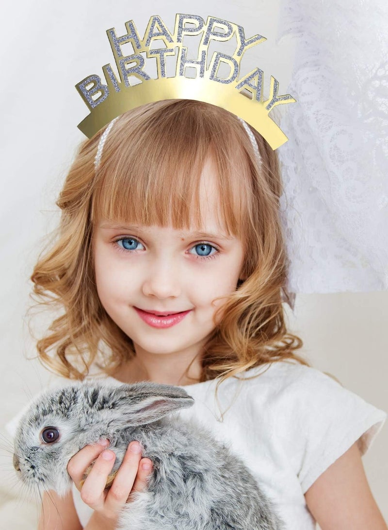 KASTWAVE 30 Pack Happy Birthday Headbands, Paper Birthday Party Hats, Birthday Hats for Adults and Kids ﻿ - Image 3