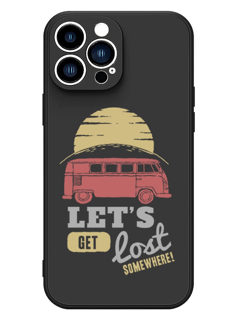 Theodor Protective Slim Fit Case Liquid Silicone Cover with Full Body Protection Anti-Scratch Shockproof Case For iPhone 12 Pro Max Black  - lets lost copy - Image 1